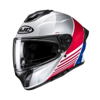 KASK MOTOCYKLOWY HJC C71 MORIX WHITE RED - KOPIA
