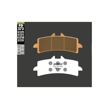 GALFER KLOCKI HAMULCOWE KH447 SPIEK METALICZNY (ZŁOTE) SINTER SPORT RACING, PRZÓD (BREMBO)