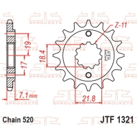 JT ZĘBATKA PRZEDNIA 2067 14 HONDA CRF 250 '13-'21, CRF 300 '21-'25, CBF 250 R '11-'19, CB 300 F / R '15-'25, CBR 300 R '14-'22, 