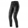 JEANSY MOTOCYKLOWE DAMSKIE REBELHORN AGNESS 2 WASHED BLACK MONOLAYER