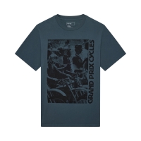 T-SHIRT FOX CIRCA 74 195 PHOTO DEEP COBALT