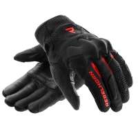 RĘKAWICE MOTOCYKLOWE DAMSKIE REBELHORN CORE BLACK RED
