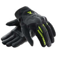 RĘKAWICE MOTOCYKLOWE DAMSKIE REBELHORN CORE BLACK GREY FLUO YELLOW