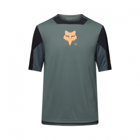 KOSZULKA ROWEROWA JUNIOR FOX DEFEND CREATION SAGE