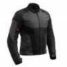 KURTKA MOTOCYKLOWA TEKSTYLNA BROGER GRID BLACK DARK GREY RED