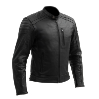 KURTKA MOTOCYKLOWA SKÓRZANA BROGER LEGEND BLACK