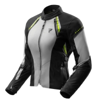 KURTKA MOTOCYKLOWA TEKSTYLNA DAMSKA REBELHORN SWIFT LIGHT GREY FLUO YELLOW