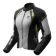KURTKA MOTOCYKLOWA TEKSTYLNA DAMSKA REBELHORN SWIFT LIGHT GREY FLUO YELLOW
