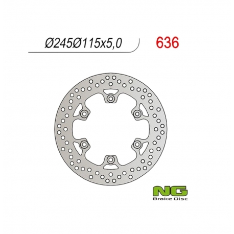 NG TARCZA HAMULCOWA TYŁ YAMAHA FZS / FZR / XJ 600 / XT660 / YZF 600 THUNDERCAT / TDM 850 '91-'01, DUCATI MONSTER 600 / 750 / 900