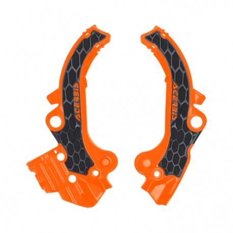 ACERBIS OSŁONY RAMY X-GRIP KTM SX 65 '24-'26, GAS GAS MC 65 '24-'26, HUSQVARNA TC 65 '24'-26 KOLOR POMARAŃCZOWY / CZARNY