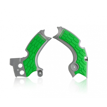 ACERBIS OSŁONY RAMY X-GRIP KAWASAKI KX 250 F '15-'20 ( KXF 250 ) KOLOR ZIELONY / SZARY