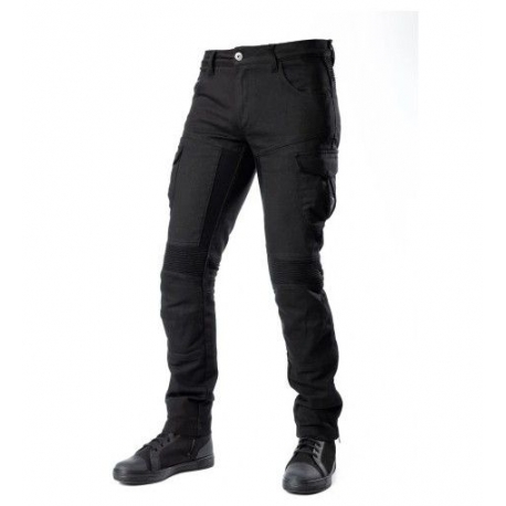 MODEKA SPODNIE SPODNIE JEANSY MOTOCYKLOWE CITY NOMAD TROOPER KOLOR CZARNY ROZMIAR XL