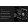 TSUBAKI ŁAŃCUCH NAPĘDOWY 525 RQ2 124 PROFESSIONAL ROAD X-RING CHAIN KOLOR ZŁOTO CZARNY G&B (124 OGNIW, OTWARTY ZAKUWKA W ZESTAWI