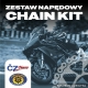 CZ ZESTAW NAPĘDOWY KOMPLETNY KTM '90-'26, HUSQVARNA '14-'26, GAS GAS '21-'26, HUSABERG '11-'14 (UWAGA! ŁAŃCUCH MOŻE WYMAGAĆ SKRÓ