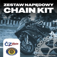 CZ ZESTAW NAPĘDOWY KOMPLETNY KTM '90-'26, HUSQVARNA '14-'26, GAS GAS '21-'26, HUSABERG '11-'14 (UWAGA! ŁAŃCUCH MOŻE WYMAGAĆ SKRÓ