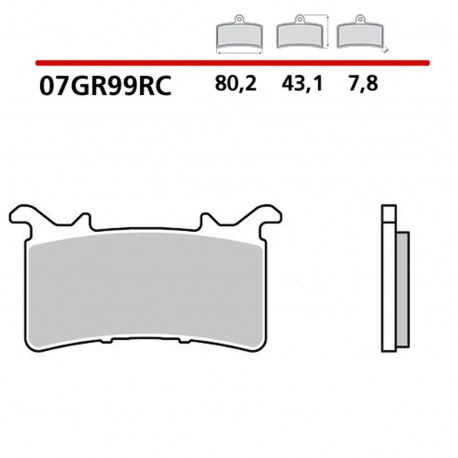 BREMBO 2026/05 KLOCKI HAMULCOWE KH757 RACING RC PRZÓD