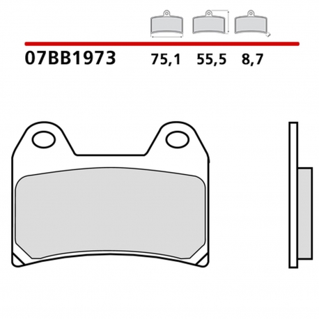 BREMBO 2026/05 KLOCKI HAMULCOWE KH244 GENUINE SINTER (SPIEK METALICZNY MIESZANKA OEM) PRZÓD/TYŁ