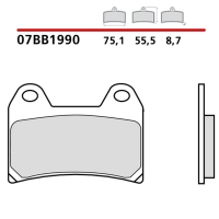 BREMBO 2026/05 KLOCKI HAMULCOWE KH244 GENUINE SINTER (SPIEK METALICZNY MIESZANKA OEM) PRZÓD/TYŁ