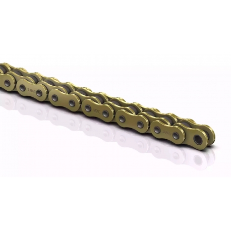 TSUBAKI ŁAŃCUCH NAPĘDOWY 420 MXC 140 PROFESSIONAL MOTOCROSS / ENDURO RACING CHAIN KOLOR ZŁOTY G&G (140 OGNIW, OTWARTY ZAPINKA W 