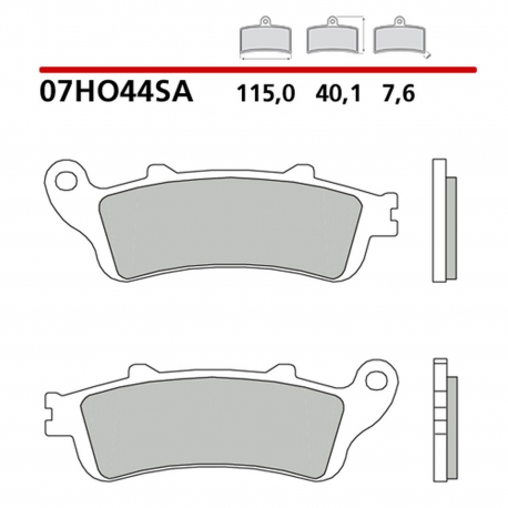 BREMBO 2026/05 KLOCKI HAMULCOWE KH261 / KH281 SINTER SA (SPIEK METALICZNY) PRZÓD (ECE R90)