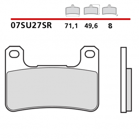 BREMBO 2026/05 KLOCKI HAMULCOWE KH379 SINTER (SPIEK METALICZNY) RACING ROAD SR PRZÓD (ECE R90)