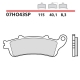 BREMBO 2026/05 KLOCKI HAMULCOWE KH261 / KH281 SINTER SP (SPIEK METALICZNY) TYŁ (ECE R90)