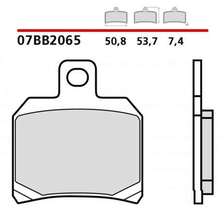 BREMBO 2026/05 KLOCKI HAMULCOWE KH266 GENUINE SINTER (SPIEK METALICZNY MIESZANKA OEM) PRZÓD/TYŁ