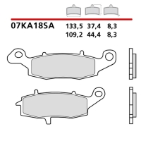 BREMBO 2026/05 KLOCKI HAMULCOWE KH231 SINTER SA (SPIEK METALICZNY) PRZÓD (ECE R90)