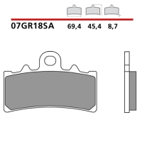 BREMBO 2026/05 KLOCKI HAMULCOWE KH606 SINTER SA (SPIEK METALICZNY) PRZÓD (ECE R90)