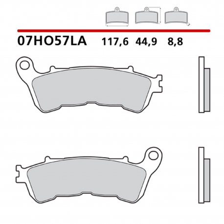 BREMBO 2026/05 KLOCKI HAMULCOWE KH388 SINTER LA (SPIEK METALICZNY) PRZÓD (ECE R90)