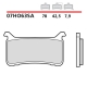 BREMBO 2026/05 KLOCKI HAMULCOWE KH700 SINTER SA (SPIEK METALICZNY) PRZÓD (ECE R90)