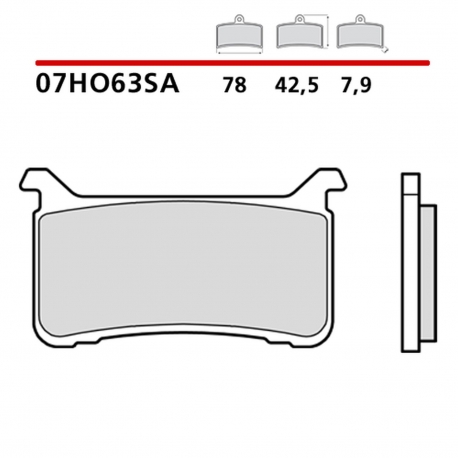 BREMBO 2026/05 KLOCKI HAMULCOWE KH700 SINTER SA (SPIEK METALICZNY) PRZÓD (ECE R90)