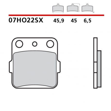 BREMBO 2026/05 KLOCKI HAMULCOWE KH84/3 RACING OFF ROAD SINTER SX (SPIEK METALICZNY) PRZÓD/TYŁ