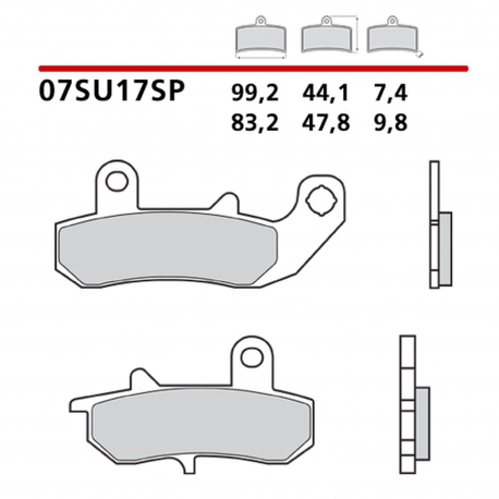 BREMBO 2026/05 KLOCKI HAMULCOWE KH157 SINTER SP (SPIEK METALICZNY) TYŁ (ECE R90)