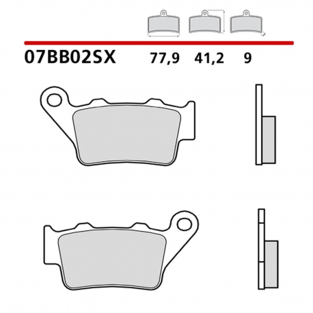 BREMBO 2026/05 KLOCKI HAMULCOWE KH208 RACING OFF ROAD SINTER SX (SPIEK METALICZNY) PRZÓD/TYŁ