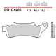 BREMBO 2026/05 KLOCKI HAMULCOWE KH261 / KH281 GENUINE CARBON CERAMIC (PÓŁMETALICZNE MIESZANKA OEM) PRZÓD/TYŁ