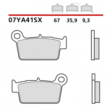 BREMBO 2026/05 KLOCKI HAMULCOWE KH367 RACING OFF ROAD SINTER SX (SPIEK METALICZNY) PRZÓD/TYŁ
