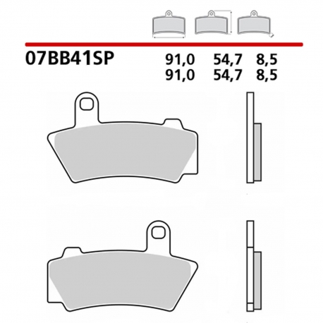 BREMBO 2026/05 KLOCKI HAMULCOWE KH748 SINTER SP (SPIEK METALICZNY) TYŁ (ECE R90)