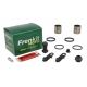 FRENKIT MOTO 2026/05 ZESTAW NAPRAWCZY ZACISKU HAMULCOWEGO (USZCZELNIENIA + TŁOCZKI) NISSIN (TŁOCZEK FI 25MM) PRZÓD HONDA CG 150 