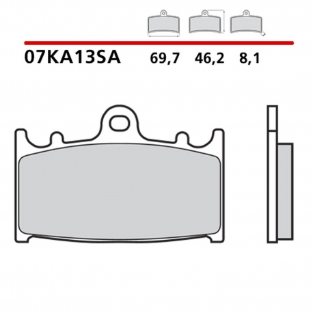 BREMBO 2026/05 KLOCKI HAMULCOWE KH158 SINTER SA (SPIEK METALICZNY) PRZÓD (ECE R90)