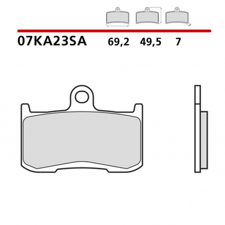 BREMBO 2026/05 KLOCKI HAMULCOWE KH347 SINTER SA (SPIEK METALICZNY) PRZÓD (ECE R90)