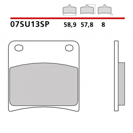 BREMBO 2026/05 KLOCKI HAMULCOWE KH103 SINTER SP (SPIEK METALICZNY) TYŁ (ECE R90)