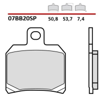 BREMBO 2026/05 KLOCKI HAMULCOWE KH266 SINTER SP (SPIEK METALICZNY) TYŁ (ECE R90)