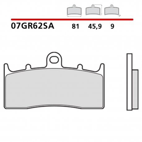 BREMBO 2026/05 KLOCKI HAMULCOWE KH294 SINTER SA (SPIEK METALICZNY) PRZÓD (ECE R90)