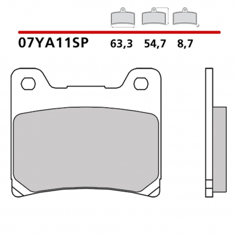 BREMBO 2026/05 KLOCKI HAMULCOWE KH88 SINTER SP (SPIEK METALICZNY) TYŁ (ECE R90)