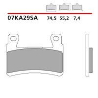 BREMBO 2026/05 KLOCKI HAMULCOWE KH265 / KH296 SINTER SA (SPIEK METALICZNY) PRZÓD (ECE R90)