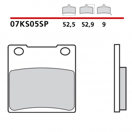 BREMBO 2026/05 KLOCKI HAMULCOWE KH161 SINTER SP (SPIEK METALICZNY) TYŁ (ECE R90)