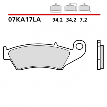 BREMBO 2026/05 KLOCKI HAMULCOWE KH185 SINTER LA (SPIEK METALICZNY) PRZÓD (ECE R90)