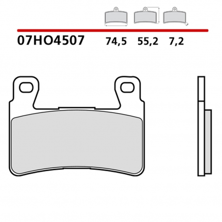 BREMBO 2026/05 KLOCKI HAMULCOWE KH265 / KH296 GENUINE CARBON CERAMIC (PÓŁMETALICZNE MIESZANKA OEM) PRZÓD/TYŁ