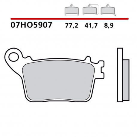 BREMBO 2026/05 KLOCKI HAMULCOWE KH436 GENUINE CARBON CERAMIC (PÓŁMETALICZNE MIESZANKA OEM) PRZÓD/TYŁ